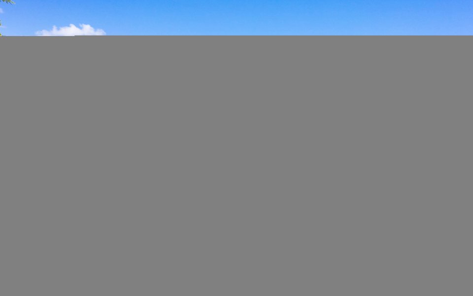 Außenansicht mit Blick auf den Pool